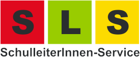 Logo SLS rotes Quadrat mit Inschrift S, grünes Quadrat mit Inschrift L, gelbes Quadrat mit Inschrift S